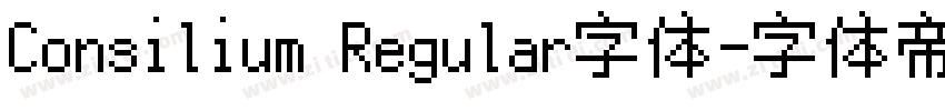 Consilium Regular字体字体转换